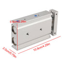 SMC CXSM15-30 Luftzylinder Pneumatischer Doppelstangenzylinder Doppeltwirkend