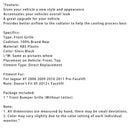 2008-2011 Jaguar XF XF-R Grade de barra de piso de frente