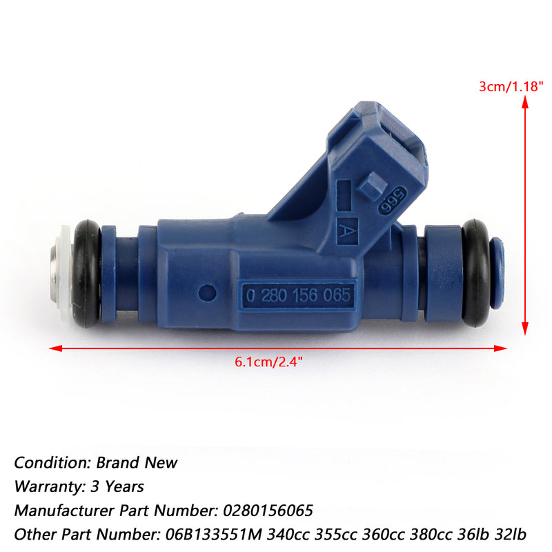 1 STÜCKE Einspritzventil 0280156065 Für Audi A4 Quattro VW Passat 06B133551M