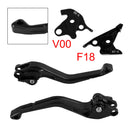 New short clutch and brake lever suitable for Honda VFR750, VFR800/F and VTR1000F, black