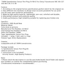 700R4 TACHO -anturiportin pistoke 551961z Chevy Transmission SBC 305 327