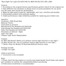 2001-2004 Mini R50 R52 R53 Baglygte højre baglygte 63216935784