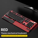 K1000 Mechanische Tastatur, kabelgebunden, 104 Tasten, rote Schalter, Chroma RGB, Handballenauflage