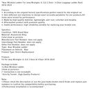 2018–2024 Jeep Wrangler JL JLU 2-türige und 4-türige Heckfensterleiter