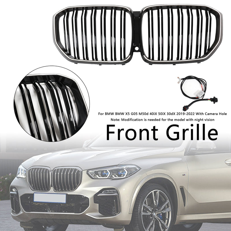 2019–2022 BMW X5 G05 M-Performance Double-Amalen Norice Grill, Musta, 51137454887