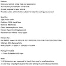 2017–2020 BMW 5 -sarja G30 G31 Doublellame Front Munuaisten säleikkö, kiiltävä musta