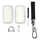 Land Rover Schutzhülle für Autoschlüssel, Aluminiumlegierung, TPU, weiche Folie, Schwarz