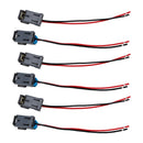 6PCS Fuel Injector Connector Pigtail Plug Wiring Harness Fit Ford Fit Chevy
