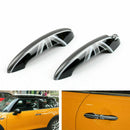 Black Union Jack UK Design kryty klik dveří pro Mini Cooper R50 R52 R53 R55 R56
