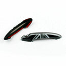 Black Union Jack UK Design kryty klik dveří pro Mini Cooper R50 R52 R53 R55 R56