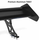 Spoiler de corrida de asa traseira de alumínio GT leve e ajustável universal genérico