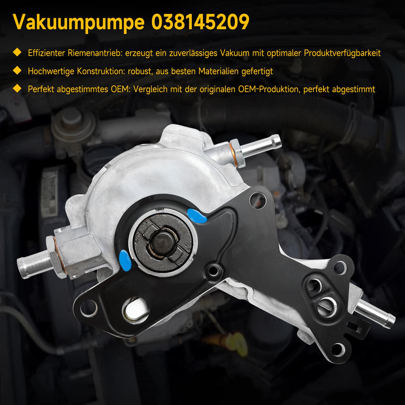 Bomba de vacío 038145209 para Audi A2 A3 A4 A6 2000-2010 1.4 TDI/1.9 TDI/2.0 TDI