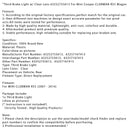 2007–2014 Mini Cooper CLUBMAN R55 Wagon Drittes Bremslicht mit klarer Linse 63252755613