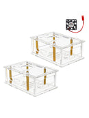 Orange Pi 4A Transparente Schutzbox Orange Pi 4A Acrylgehäuse mit Lüfter