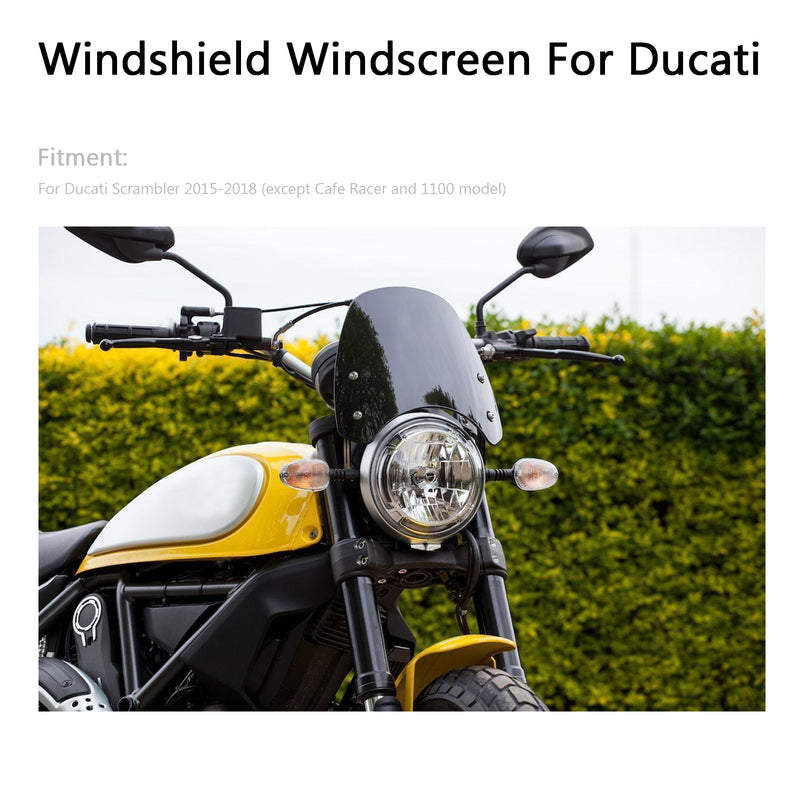 Motorrad Windschild Windschutzscheibe für Ducati Scrambler 2015-2018