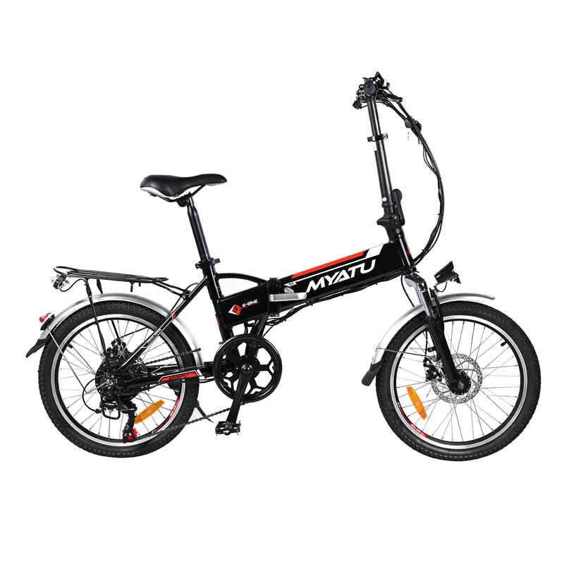 20" 36V 10.4AH 250W 7-växlad elektrisk cykel hopfällbar cykel ram i aluminium