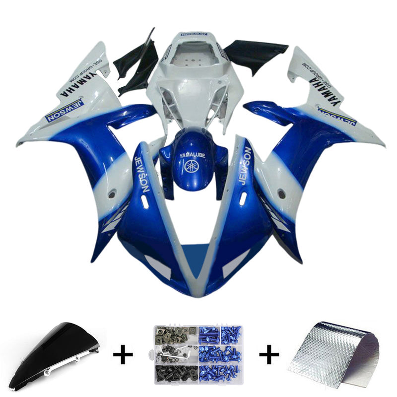 2002-2003 Yamaha YZF 1000 R1 injeksjonskinnesett kroppsplast ABS