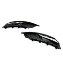 2013–2016 Audi A3 8v Limousine, kiiltävä musta, etusivuvalojen säleikön kannet