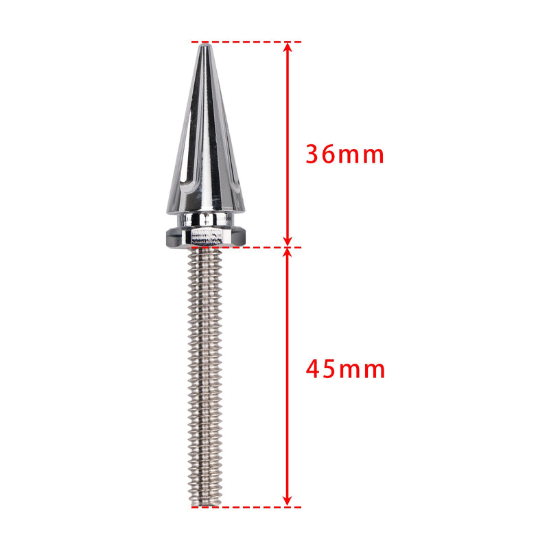 3x silberne Spike-Windschutzscheibenbolzen für Street Glide Electra Glide Touring &#39;14-&#39;25