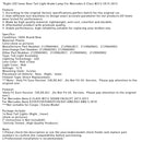 2014 Mercedes-Benz E250/E350/E400/E550/E63 AMG/E63 AMG S Rechte innere LED-Rückleuchte Bremsleuchte 2129060403 2129062857