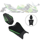 2019–2025 Für Kawasaki ZX-6R ZX-6R Fahrer- und Beifahrersitz-Set, hinteres Sitzkissen, Grün