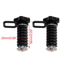 Paar Zurranker mit D-Ring 1"" Schwarz Schwarz für Polaris Rzr 570 800 900 1000