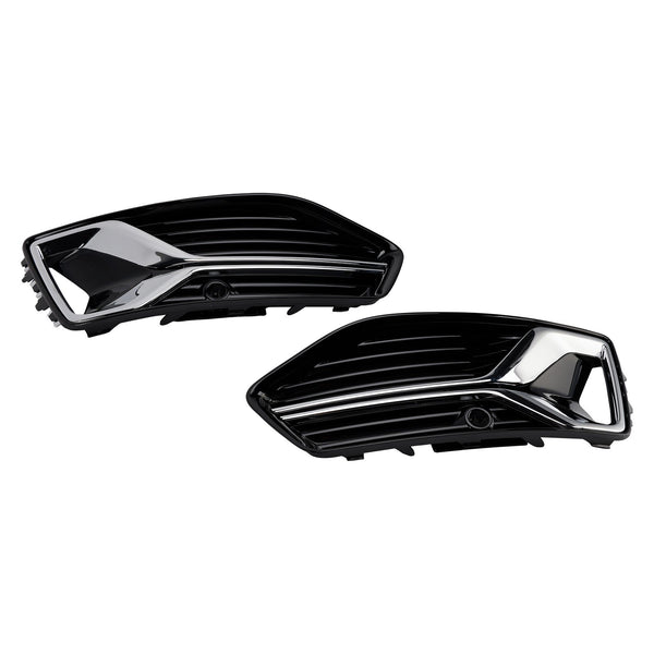2019-2023 Audi A6 C8 2PCS Front Bumper Fog Light Cover Grille Grill 4K0807647