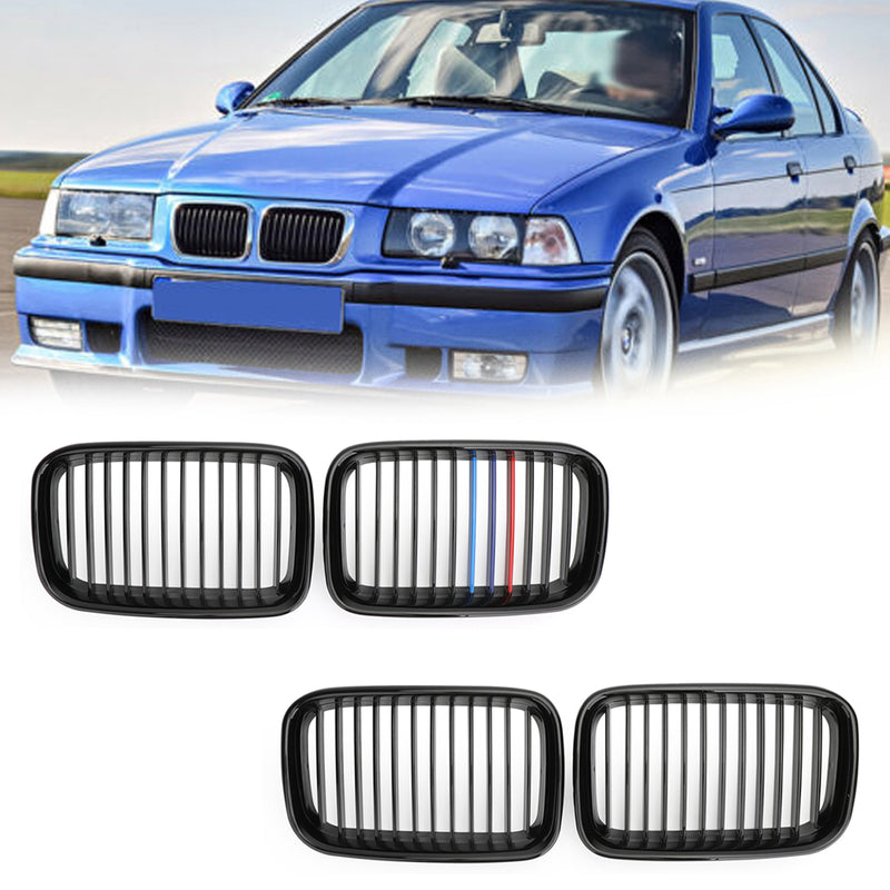 Neues Schwarzes Front Kühlergitter für BMW 3er E36 1992-1996