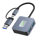 4-in-2 Type-C + USB-USB3.2*4-liitäntä Hub Adapter Dock MacBook iPad 15:lle