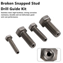Stainless Steel M6 & M8 & M10 & M12 Broken Snapped Stud Drill Guide Kit 4PCS