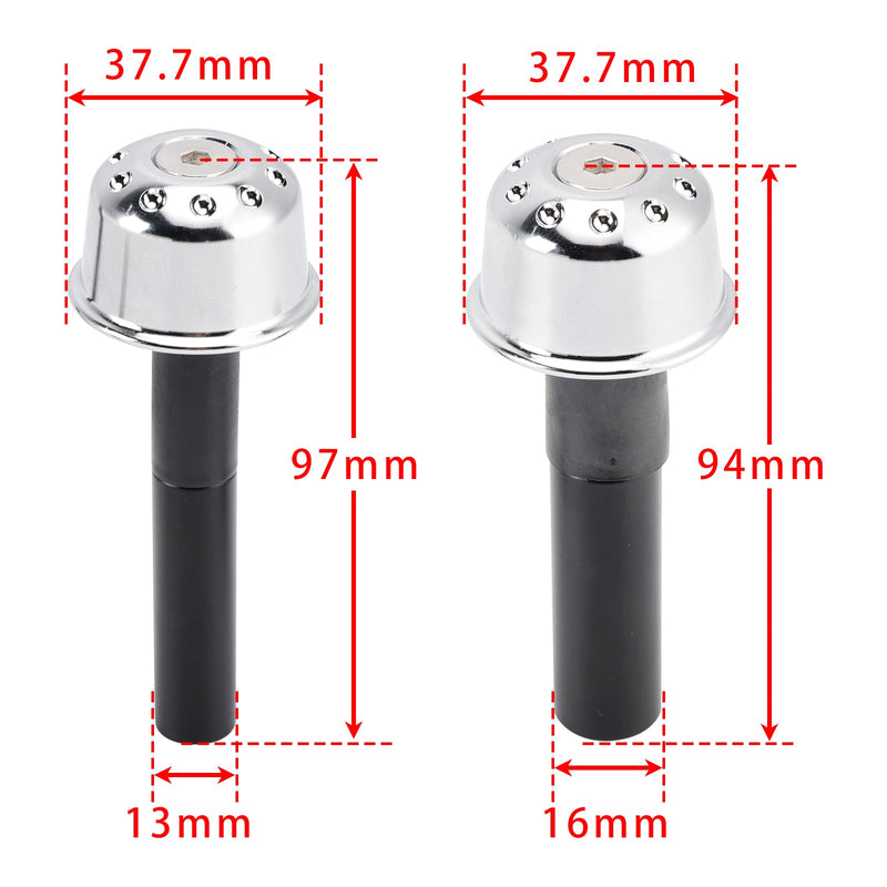 CNC Silber Lenkerenden Gewicht Für Kawasaki Eliminator 500 450 400 W800