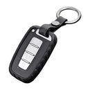 Autoschlüsselhülle aus Leder und Silikon mit Schnalle für Hyundai Old Smart