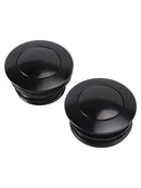Black hinged vented fuel tank cap for Softail Low Rider Dyna Sport Super Glide