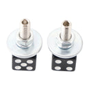 2x Custom DICE Kennzeichenschraube Schwarz Kunststoff Motorrad Chopper Bobber