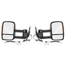 Para elektrycznie rozkładanych lusterek holowniczych do Toyoty Hilux 2005-2011 w kolorze czarnym