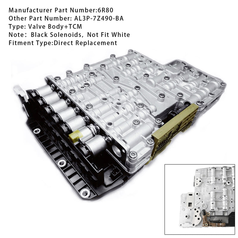 6R80 Transmission Valve Body w/TCM AWD AL3P-7Z490-BA For Ford F150 Truck 4WD