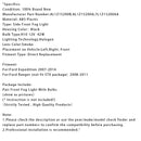 Par de luces antiniebla con lámparas para Ford Expedition 2007-2014 Lente tedered