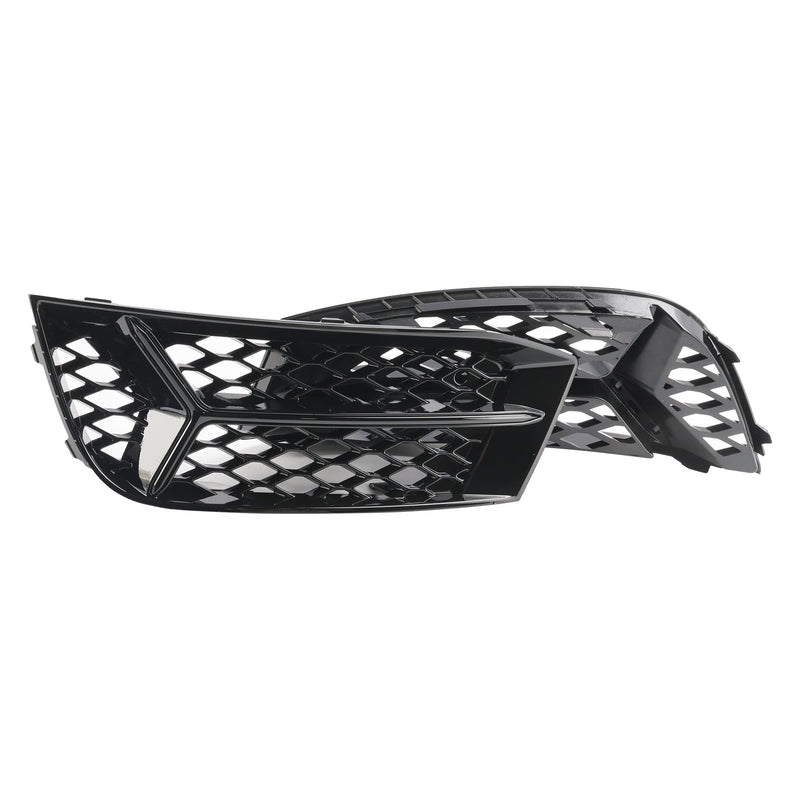 2017-2020 Audi A3 foran støtfanger Grill Tåkelys Deksel Lampe Ramme Trim Fit