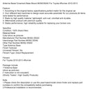 Antennenblende, Ziersockel für Toyota 4Runner (2010–2013), Teilenummer 8639235040