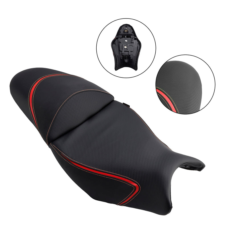 2022-2024 Kawasaki Versys 650 Driver Driver Passaged Batend na frente atrás do travesseiro vermelho