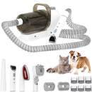 Kit de aseo para mascotas 5 en 1 con aspiradora, cortapelos profesional, aseo para perros y gatos de 1,5 l