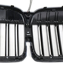 2019–2022 BMW 7 -sarja G11 G12 Double-Melle etusälejä musta kiiltävä