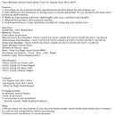 2011-2014 Toyota Vitz 4-PC. Window Switch Panel Cladding 74232-52570-C0