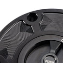CNC-bearbejdet sort nøglefri brændstoftankdæksel til CFMoto 300 450 SS NK 700CL-X 800 NK 22-25
