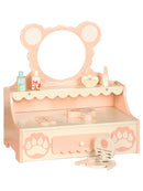 Kinder Schminktisch mit Spiegel – Prinzessin Schminkset für Mädchen ab 3 Jahren mit 8 Zubehörteilen und Schublade