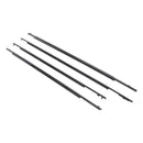 2010–2015 Toyota Prius 4 Stück Tür Glas Gürtel äußere Formteil Dichtungsstreifen