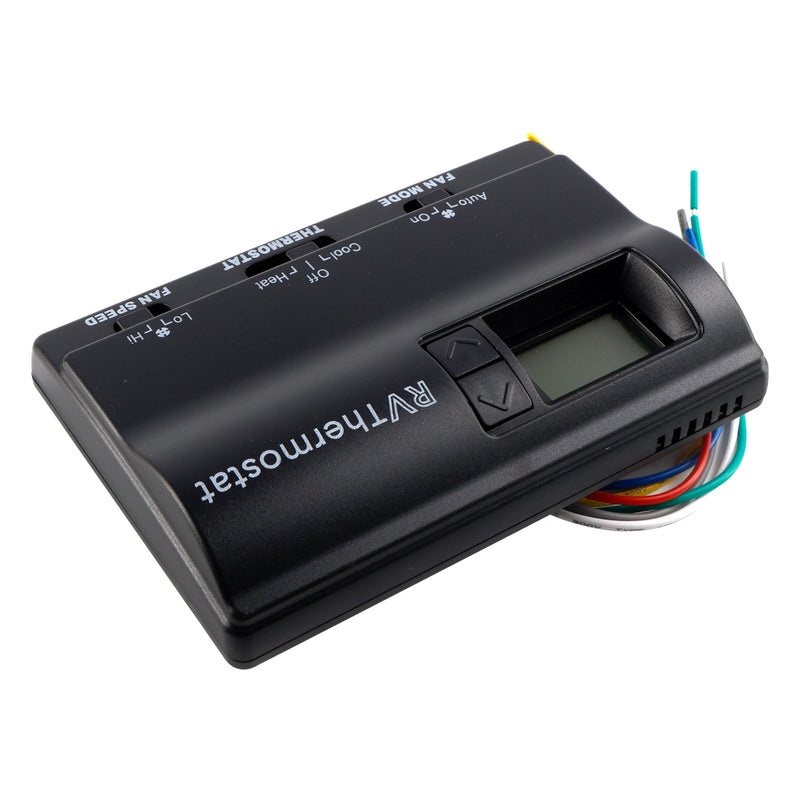 Ersättning Digital termostat för uppvärmning/kylning, kompatibel med Coleman 83303362, svart