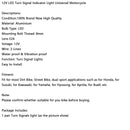 12V LED Blinker Anzeige Licht 8mm Universal Motorrad Für Suzuki