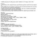 12098 Kaasutin Wisconsin L63S1 (VH4D) 2-1/4" kannake 1957-1976