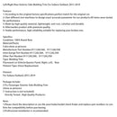 2015–2019 Subaru Outback, linke/rechte hintere äußere Seitenleisten